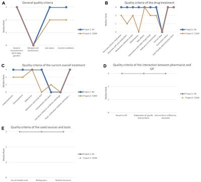 Use of the BRANT-MERQS scoring table for the quality assessment of type 3 medication review in patients with rheumatoid arthritis and those with type 2 diabetes mellitus